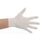 Handschoen latex wit L 100st