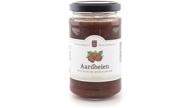 Bio moestuinjam aardbeien 250g