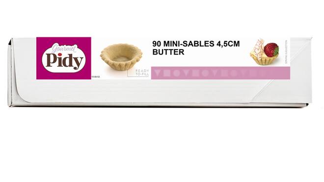 Zanddeegtartelet zoet 4,5 cm