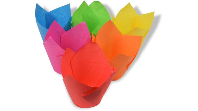 Caisses muffin S 110/35mm tulp B&C kleurenmix