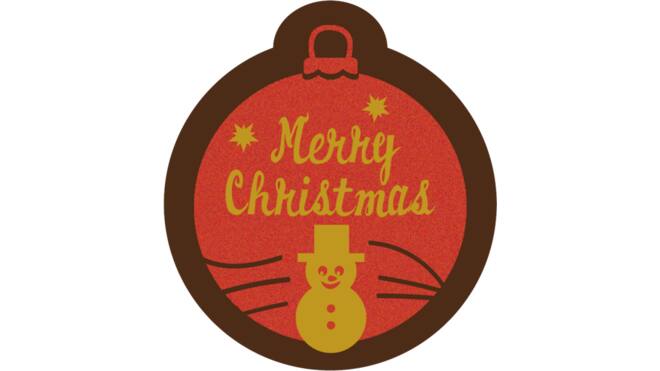 Merry christmas kerstbal 252st