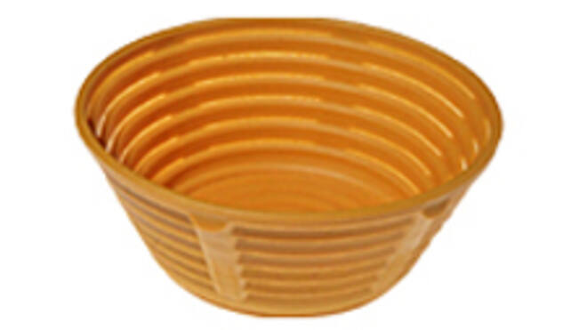 Deegrijsmand rond - Geel