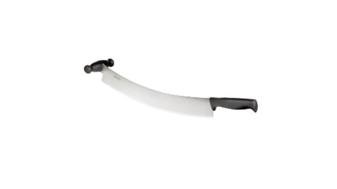 Kaasmes zwart 380 mm