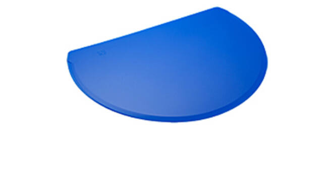 Deegkrabber rond blauw groot