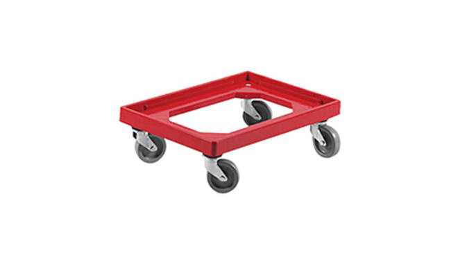 Lorrie 60/40 rood kunststof
