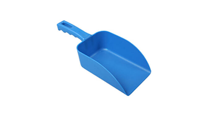 Schep blauw kst 500 gr 26,5 cm