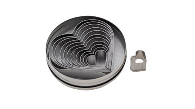 Stekerdoos rvs 12-D hart glad