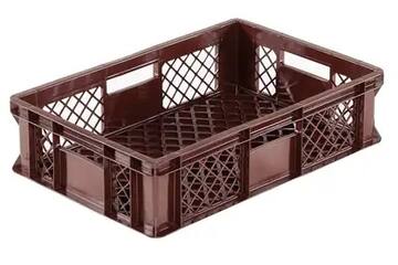Krat perf bruin 60x40x15 cm