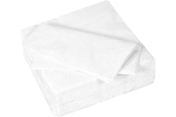 Servet 33x33 1-laags wit