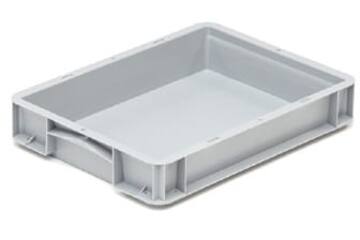 Krat dicht grijs 40x30x7 cm